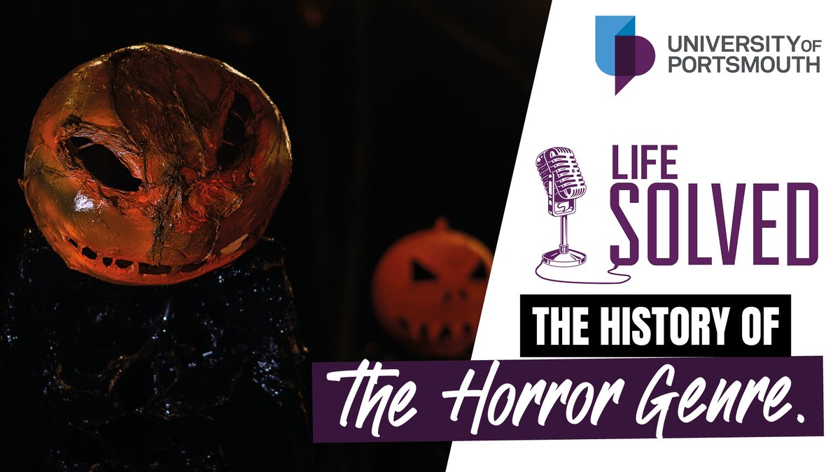 The University's podcast #LifeSolved is back for a 13th series with a #Halloween themed episode!

Find out what's in store for the whole season and how to listen here: bit.ly/3SczkOg

@portsmouthuni #PortsmouthUni #podcast #Horror