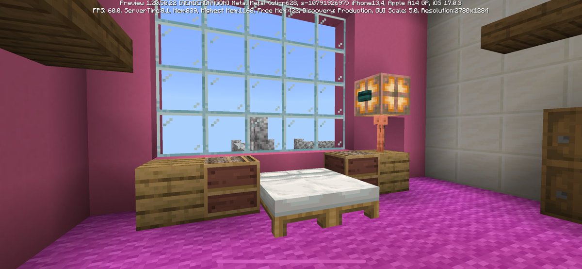 Anthony60529920's tweet photo. Bedroom lamp #minecraft https://t.co/WXwZJgbmpL