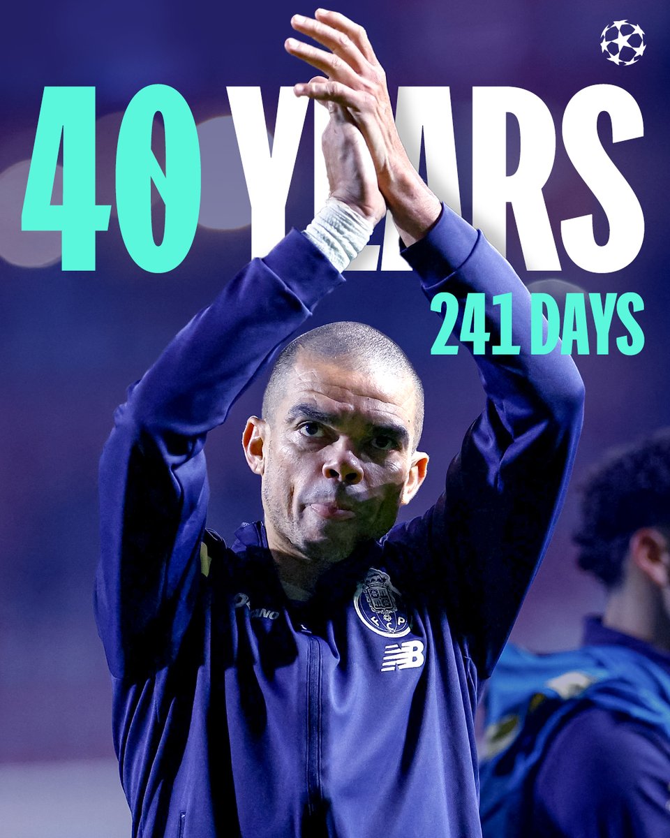 The Champions League's oldest-ever outfield player 💙