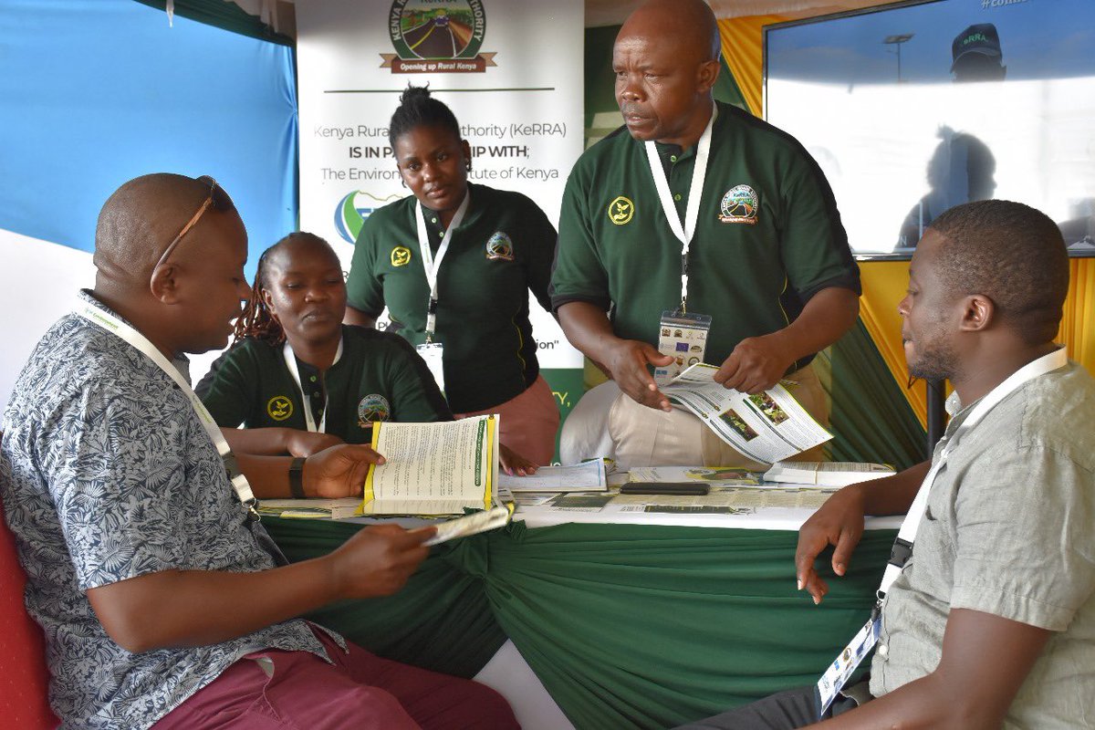 KeRRA_Ke's tweet photo. Day 2 of the EIK conference. Welcome to our stand as we discuss environmental sustainability and food security through our road network.
#connectingdevolvedkenya https://t.co/V4oq1zkzex