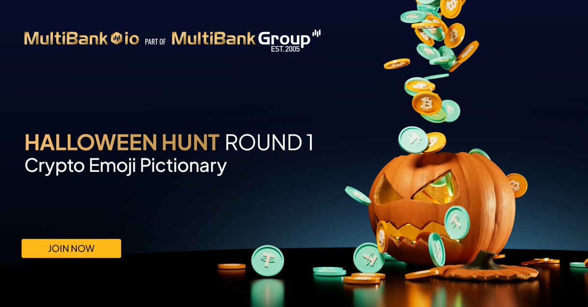 multibank_io's tweet photo. It's time to test your crypto knowledge with our first puzzle! Guess all three #cryptocurrencies and win 50 USDT each for 3 winners!

1. ⛓️🔗
2. 🧠📄
3. 🐕🌙

🧛 Don't forget: Follow @MultiBank_io and proceed with the steps outlined in the link below for your chance to win! 🎃