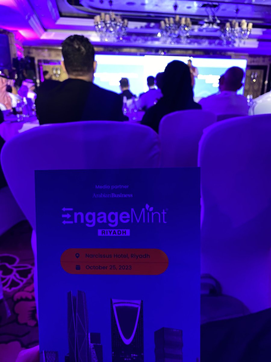 Tr_Saraa's tweet image. Yesterday, I attended Web Engage workshop in Riyadh that was jam-packed with knowledge regarding Retention Marketing and increasing social media engagement. I wish them luck in disseminating this type of information.
@WebEngage  #EngageMint #EngageMintRiyadh