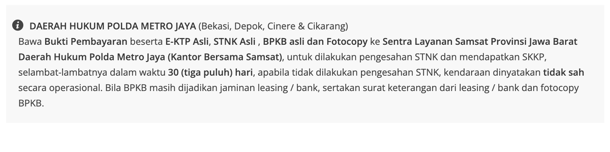 adambrotowijono's tweet photo. Lucu juga ya, bayar pajak kendaraan bermotor udah seamless online. Jadi warga negara baik, negara jg dapat duit cepet. 

Eh giliran udah beres kitanya yg bayar pajak suruh ke kantor samsat untuk "pengesahan". 

Dan kalau ga ngelakuin tetep dianggap ga bayar pajak, Why? https://t.co/0EUeQ0ArXH