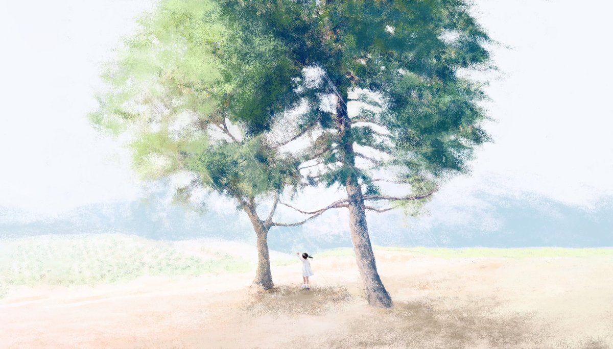 amyamymik's tweet photo. Two Trees (2023)
#illustration #illustrator #landscapepainting #landscape #tree #girl #イラスト #イラストレーター #2本の樹 #てのひら #光の絵 https://t.co/go4nLF9LJy