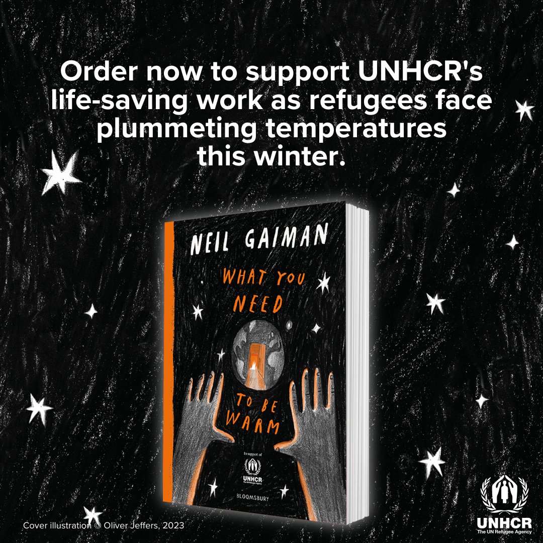 It began right here.
On what was once called Twitter...

A poem created with ideas crowdsourced by Neil Gaiman's followers. And now a true work of art!

Order @NeilHimself's new book #WhatYouNeedToBeWarm and help raise funds for refugees: unhcr.org/keepwarm