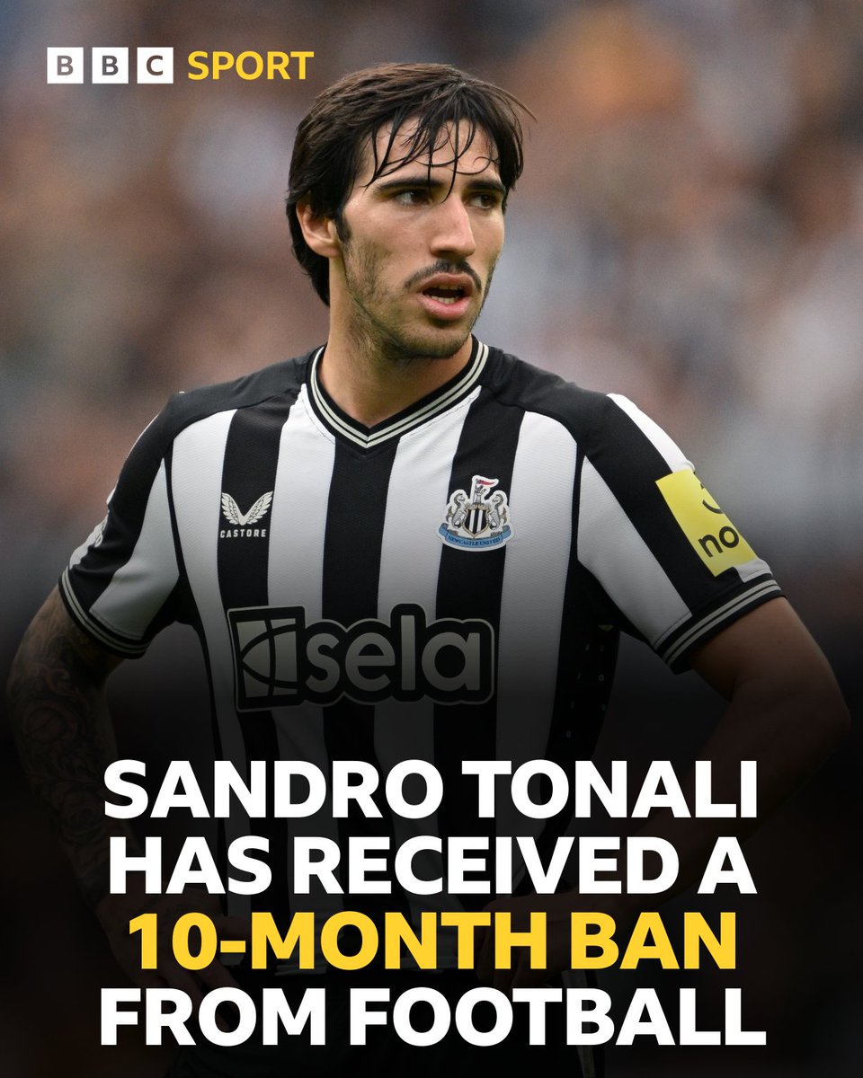 BBCSport's tweet photo. The Newcastle and Italy midfielder has been banned for 10 months by the Italian Football Federation (FIGC) for breaching betting rules.

#BBCFootball https://t.co/YBkAzcRNJN