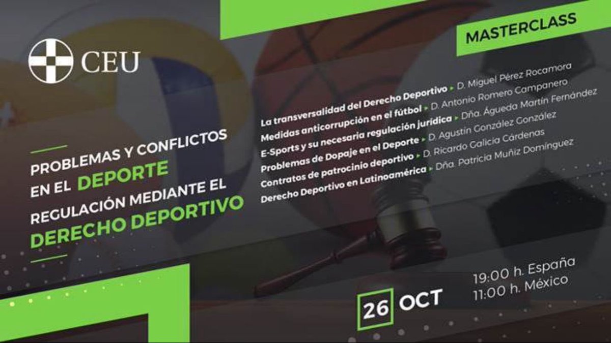 📚⚽️.🏆Antes de Cursar un Máster, como el de CEU, en su 7a. ed, te invitamos a conocerlo👉. Inscripciones (gratuito) en: forms.office.com/e/Gudnar0Mqj?o…