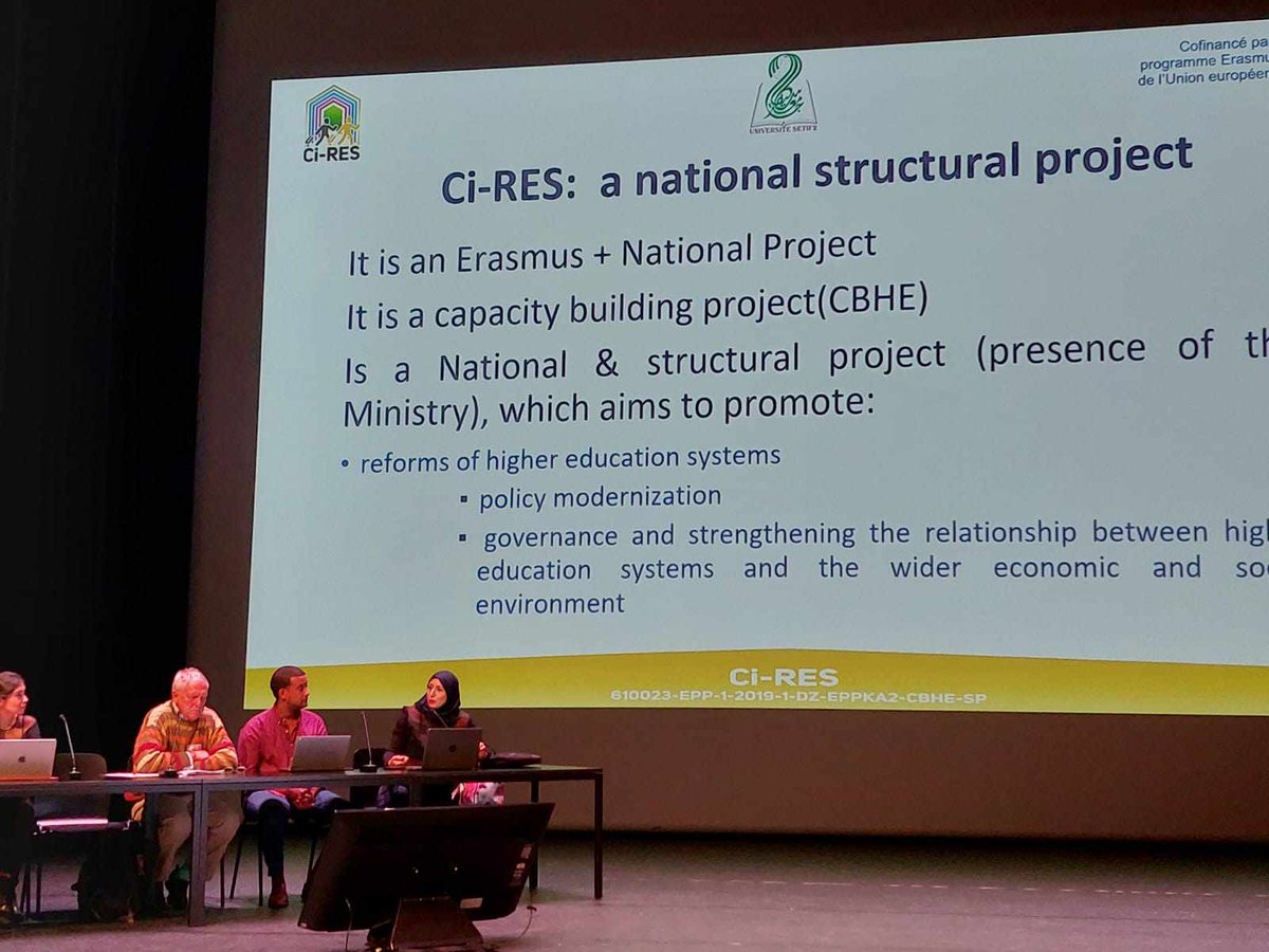 ciresproject's tweet photo. Dans le cadre de la réalisation du plan de soutenabilité du projet Ci-RES,  Pr. Naouel Abdellatif Mami a présenté aujourd'hui Jeudi 26 Octobre 2023 le projet Ci-RES à l'occasion de la tenue de la 13ème conférence internationale du groupe des universités Brésiliennes . https://t.co/iZrOUUKaDi