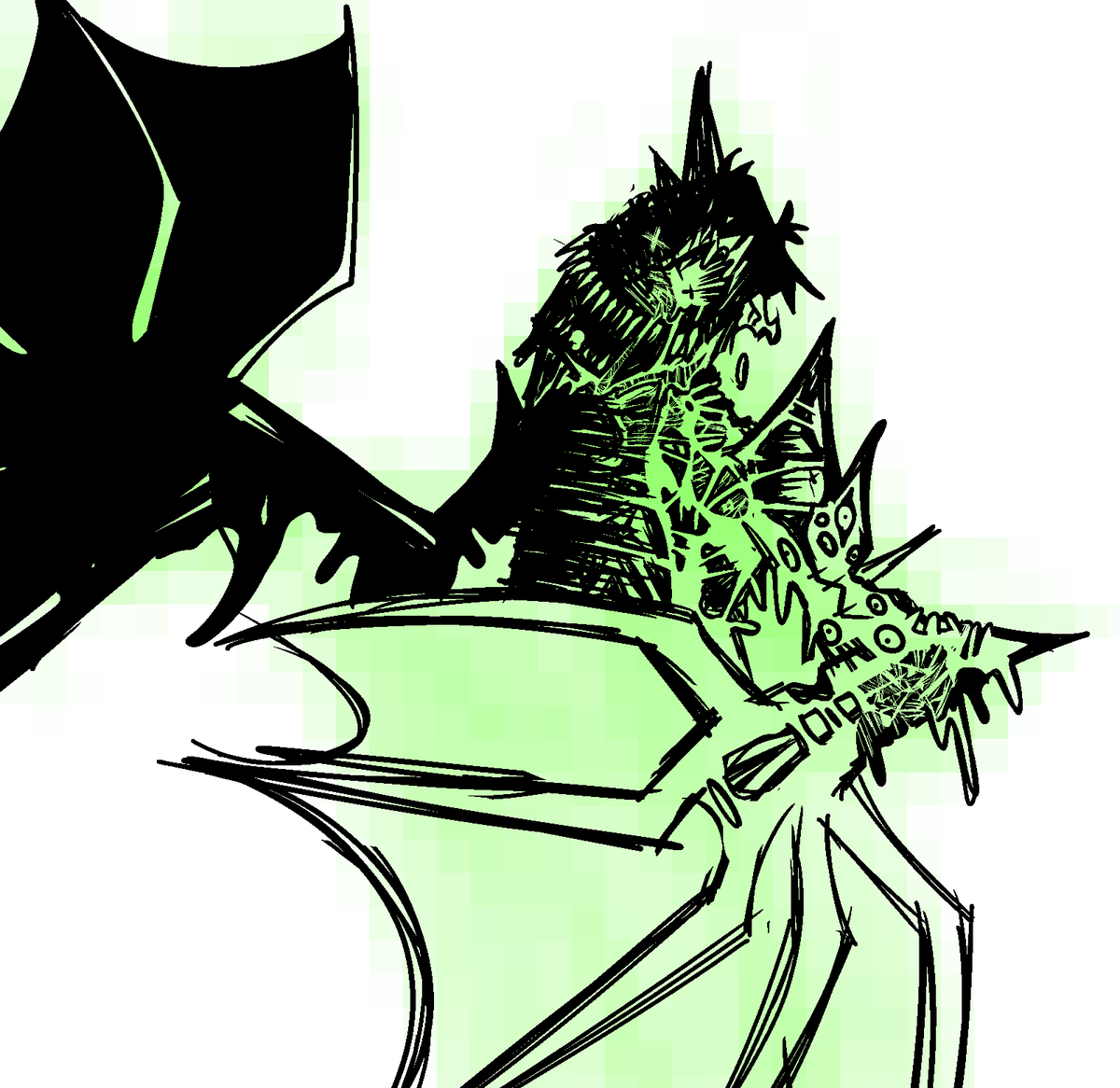 faceless_zer0's tweet photo. Radioactive Zero sketch https://t.co/uzlK35CCNJ