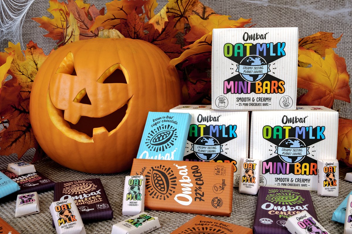 This isn't a trick! Stock up on treats for Halloween with 20% off 35g bars and Oat M'lk gift boxes 🎃 

Offer ends 31st October, at midnight!

shop.ombar.com