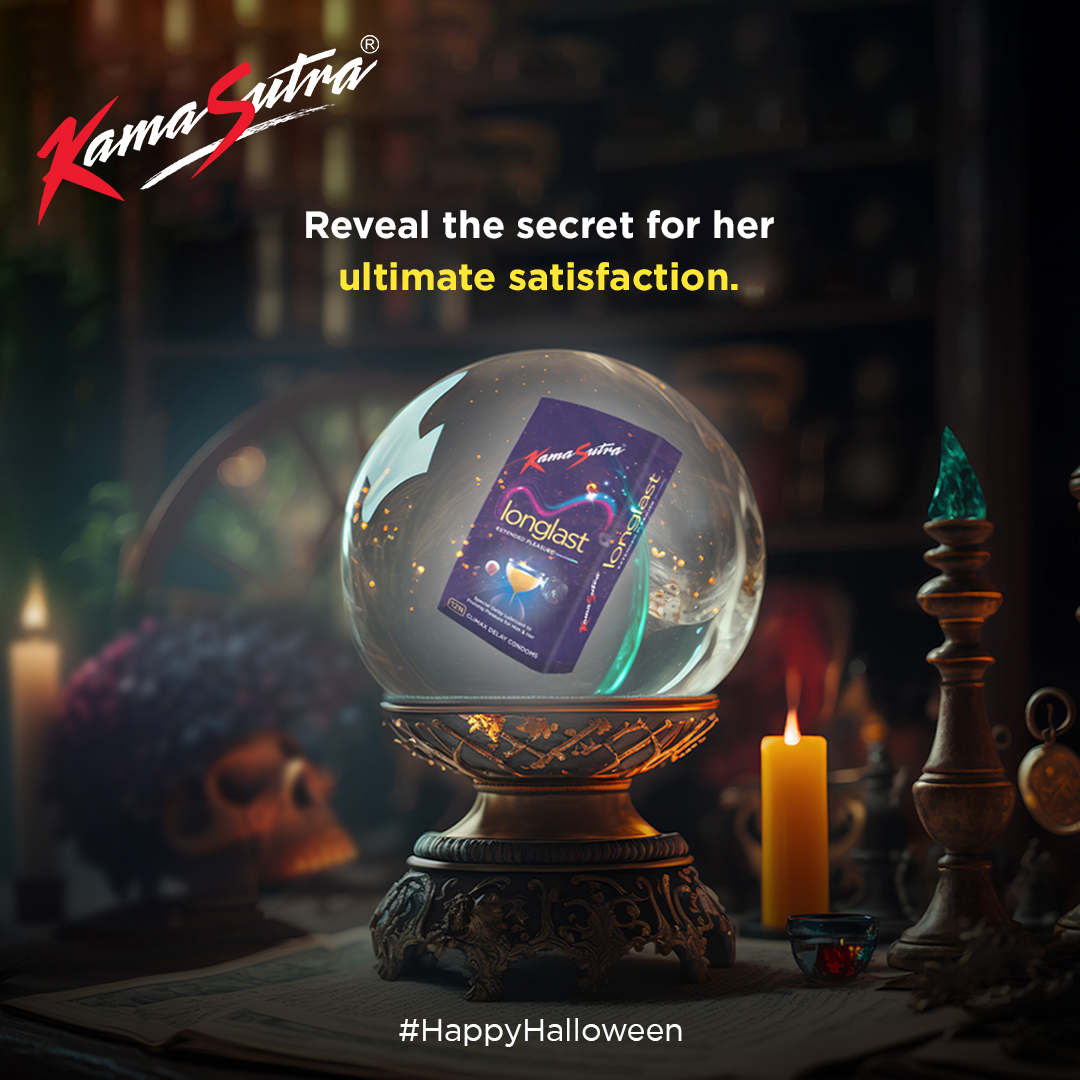 Bite like a vampire, and moan like a wolf. Happy Halloween, guys!

#MakeLoveLastLonger

#KamaSutra #KamaSutraCondoms #condoms #protection #longlast #pleasure #sexualhealth #meme #trending #Halloween #topical