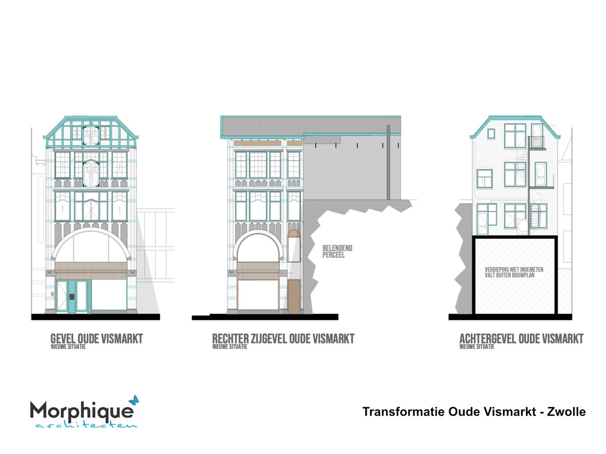 morphiquezwolle's tweet photo. Aan de Oude Vismarkt in Zwolle is onlangs gestart met de verbouw van de oude Pearl winkel. Voor de leegstaande verdiepingen maakte Morphique Architecten een transformatieplan voor 3 prachtige ruime appartementen

Aannemer @hanzebouw zal de restauratie voor zijn rekening nemen https://t.co/A7z4VnVtnM