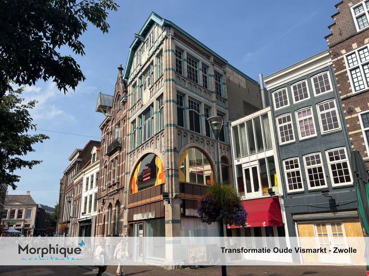 morphiquezwolle's tweet photo. Aan de Oude Vismarkt in Zwolle is onlangs gestart met de verbouw van de oude Pearl winkel. Voor de leegstaande verdiepingen maakte Morphique Architecten een transformatieplan voor 3 prachtige ruime appartementen

Aannemer @hanzebouw zal de restauratie voor zijn rekening nemen https://t.co/A7z4VnVtnM