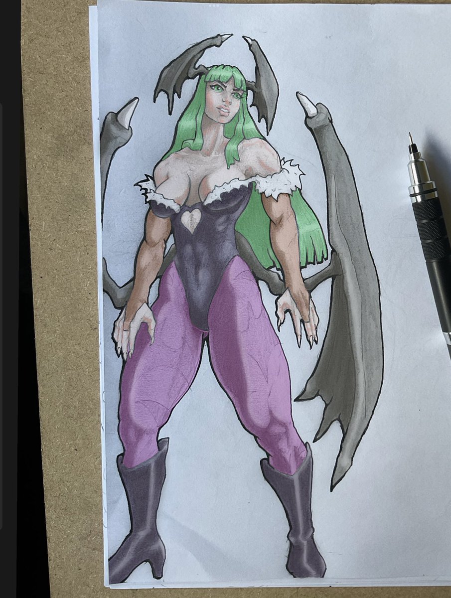 half_dead_ant's tweet photo. Morrigan Aensland. Coloured digitally.
#morrigan #darkstalkers #digitalart #vampiresaviour https://t.co/SSx9lGQ8Nn