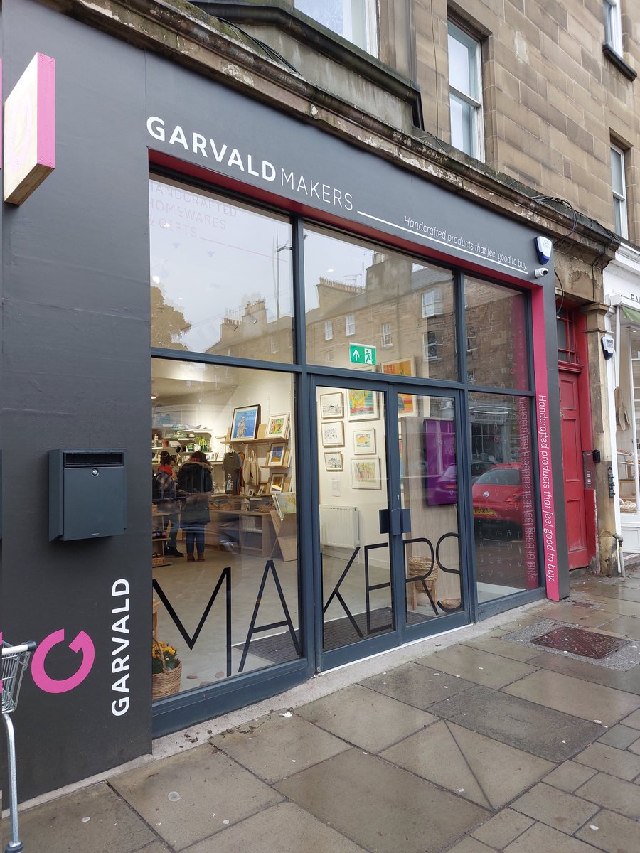 A warm welcome to the neighbourhood to Garvald Makers. An organisation close to my heart as my wife has worked there for some years, their new shop is full of amazing handmade goods &amp; the people are awesome! All the best guys ❤️