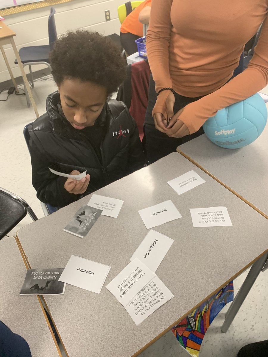 mrs_diasm's tweet image. Reviewing and learning new terms about a plot structure and what that is ! My fab 6s worked together to piece the puzzle. #plotstructure #literacy #Kinestheticlearning #storyfun @StKevinDPCDSB