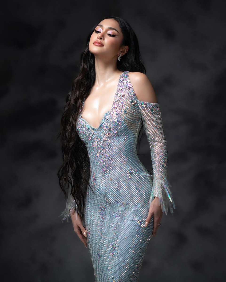 inquirerdotnet's tweet photo. LOOK: Here's a closer look at the stunning evening gown worn by Philippines' bet Nicole Borromeo at the #MissInternational2023 pageant, designed by Furne Amato.

The garment was inspired by "Magindara," the Visayan counterpart of Sirens. | 📷: Steven Pascua/Instagram https://t.co/206hCPxkFZ