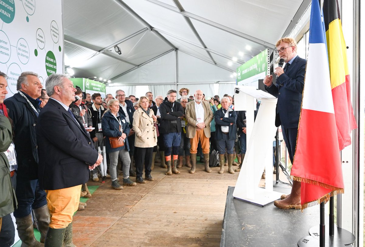 Présent hier lors de l’inauguration du salon européen #Betteravenir2023 organisé par <a href="/ITBetterave/">ITB - Institut Technique de la Betterave</a>, à Berny-en-Santerre dans la Somme, en plein cœur de la zone betteravière. 

L’occasion de saluer une filière betteravière vivante et engagée dans les territoires, dont les