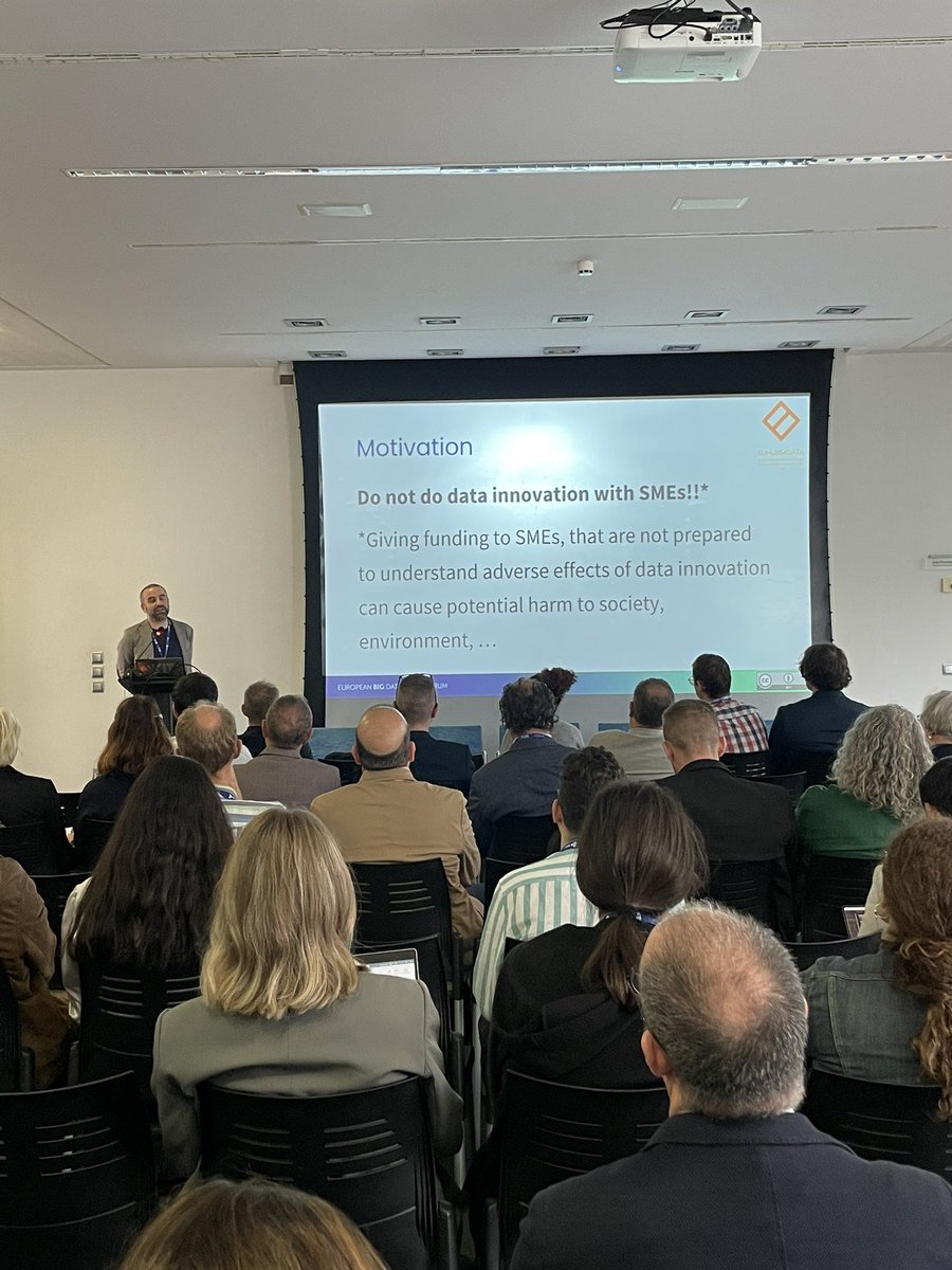 EuHubs4's tweet photo. 👉🏻 Interesting highlights from the Empowering Ethical Data Practices session at #EBDVF23
Just concluded an insightful session focusing on #personaldata and #AI risks. 📖
#DataEthics #EUHubs4Data #EthicalInnovation https://t.co/o9bbPth7di