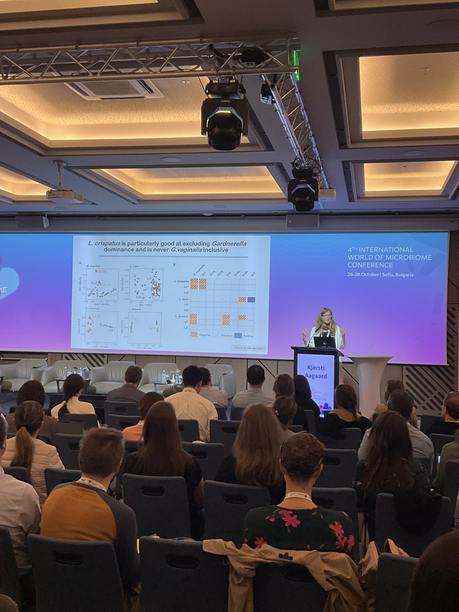 💡 Some amazing takeaways from <a href="/norsketexsci/">Kjersti Aagaard</a> - “We have made progress in identifying the molecular mechanisms which facilitate maternal-fetal communication &amp; enable adaptation and there is so much more to be learned” 
#WoM2023 #WorldofMicrobiome #microbialmedicine #microbiomes