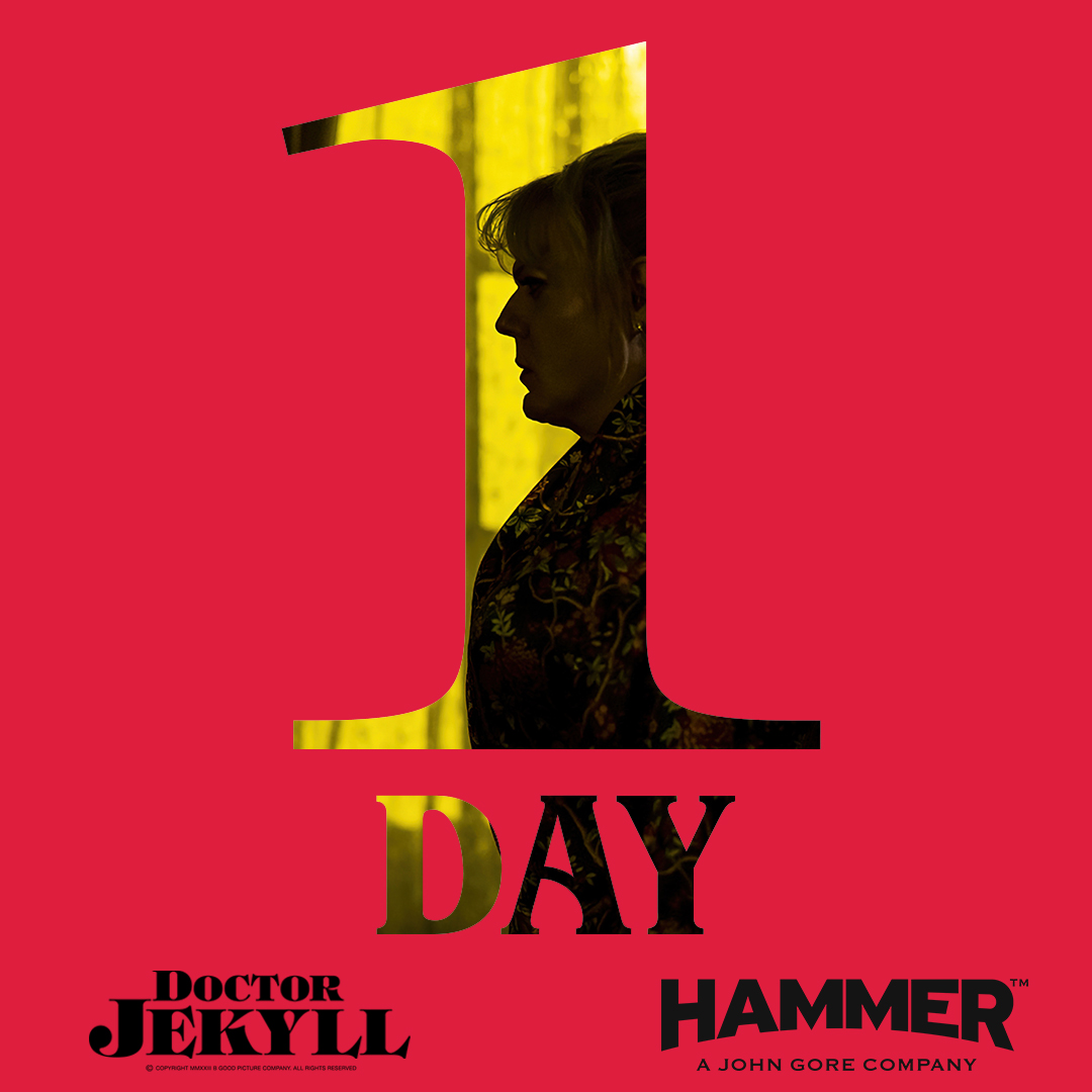 Tomorrow, darkness and mystery converge as the legend of #DoctorJekyll returns with a powerful portrayal by <a href="/eddieizzard/">Eddie Izzard</a> 🩸🔪 
Book tickets now! doctorjekyll.film 
#HammerFilms