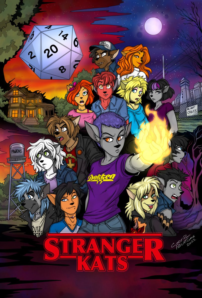 A Stranger Kats poster I drew last year. I was pretty proud of this one. I think some more art from this parody should be made. Characters are a mix of mine and @alumnusofhell