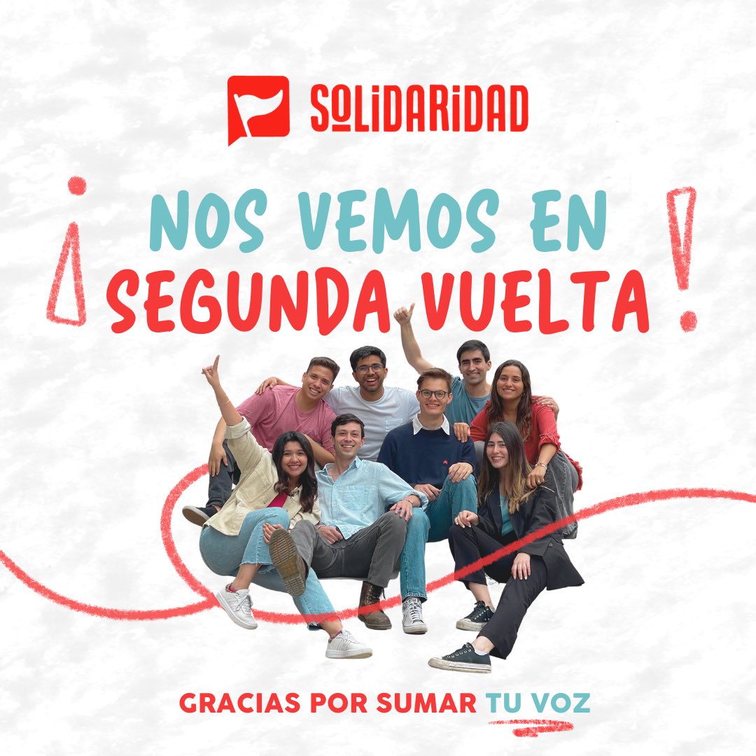¡Nos vemos en segunda vuelta!

Muchas gracias a cada una de las personas que nos apoyó y creyó que puede ser diferente. 

En segunda vuelta, vota cambio, vota SOLIDARIDAD!