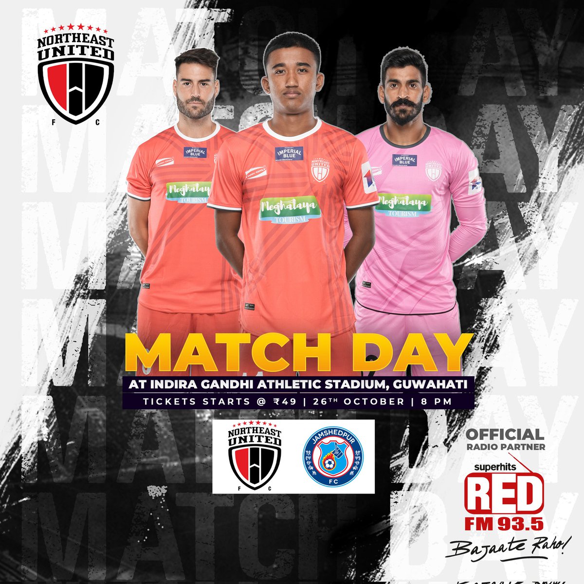zackRed935's tweet photo. Rooting For The Boys @northeastunitedfc Common Guys 🥳🥳 Woohoooo! All the warriors are set for the battle, And all supporters are ready to shout out loud 📢📢 HOI KIWWW!!! 
. 
. 
. 
#footballfever⚽ #redfmshillong #northeastunitedfc #Shillong #meghalaya https://t.co/BrfW7mag5j
