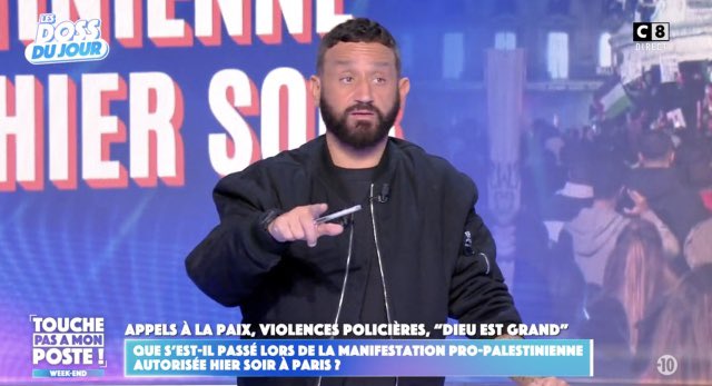 CerfiaFR's tweet photo. 🇫🇷📺 FLASH | L’émission #TPMP, qui est visée par un appel au boycott en raison de ses positions jugées pro-israéliennes, voit ses audiences chuter.

Jamais un écart de 700 000 téléspectateurs sur plusieurs jours n'avait séparé l'émission de Cyril #Hanouna de ses concurrents directs de #Quotidien.

De nombreux appels à ne pas regarder l'émission circulent sur les réseaux sociaux, avec les hashtags #BoycottTPMP et #BoycottHanouna.