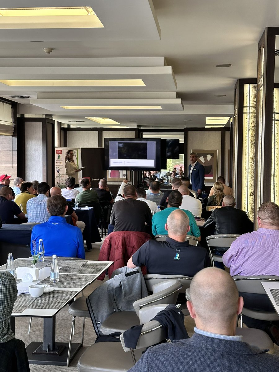 Great to be at the Bulgarian Greenkeepers conference this week and presenting <a href="/indigrowltd/">Indigrow Ltd</a> <a href="/indigrowuk/">Indigrow</a> Diamond Green Trials tomorrow along with our New Solar Max range
#greenkeeping
#growththroughinnovation