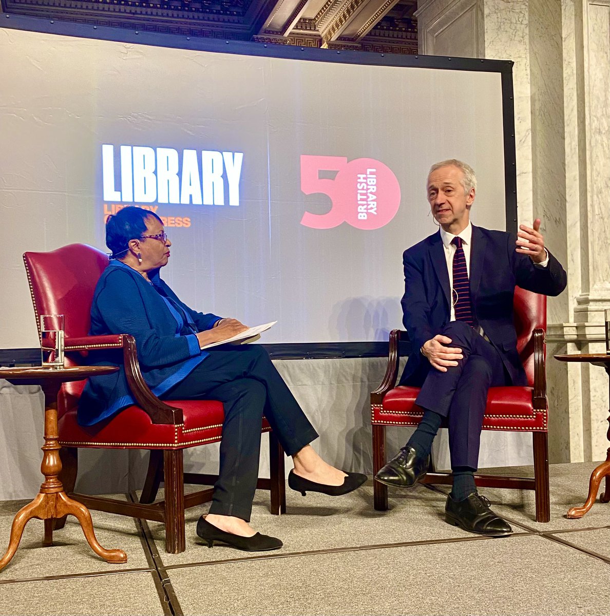 It was our honor to welcome the @britishlibrary’s Chief Executive Sir Roly Keating. The BL’s brilliant work in adapting to changes, increasing access, and making their library relatable & enjoyable inspires us at @librarycongress. Our continued partnership benefits all our users.