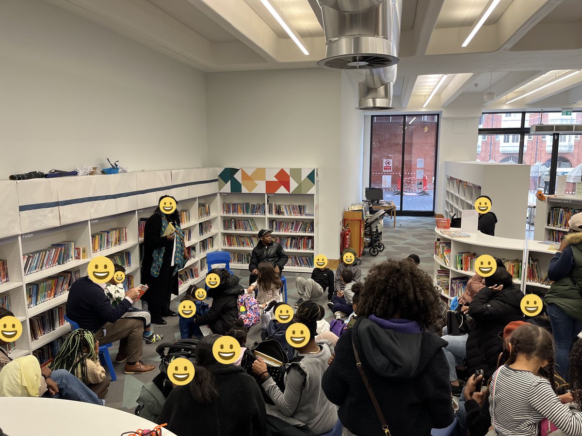 EalingLibs's tweet photo. Huge thanks to @OmariMcQueen who came to visit Ealing Central Library to read from his amazing new book FANTASTIC FAMILIES. Thks also for taking the time out to sign books and have a word with everyone, was a big queue! Many thks to the wonderful @Emily_BookPR to help organise. https://t.co/2m4jv2x6Za