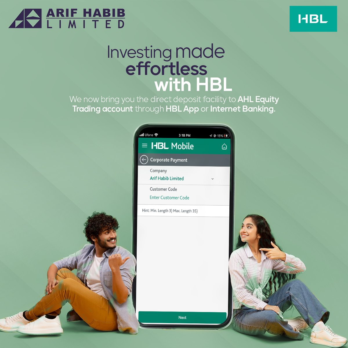 ArifHabibLtd's tweet photo. With HBL, your trading journey becomes more efficient, secure, and enjoyable. Make the smart choice and experience the future of trading finances with our direct funds transfer facility.
#Tradewithease #InvestinPSX #HBL #AHL #Pakistan https://t.co/AR2iHP3izd