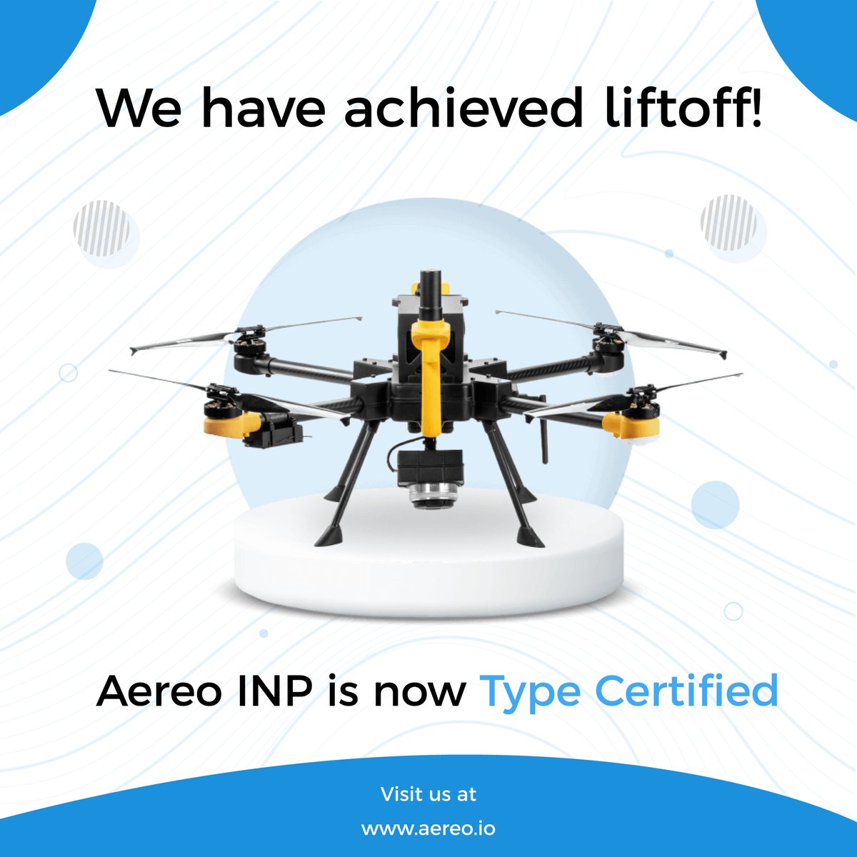 Aereo_NextisNow's tweet photo. We are proud to share that India’s first survey-grade DGCA-approved drone, Aereo INP, is now Type Certified! This is a remarkable moment for our drone innovations. 💡
#Aereo #drones #AereoINP #DGCA #surveydrones https://t.co/AFQUBgDU2J