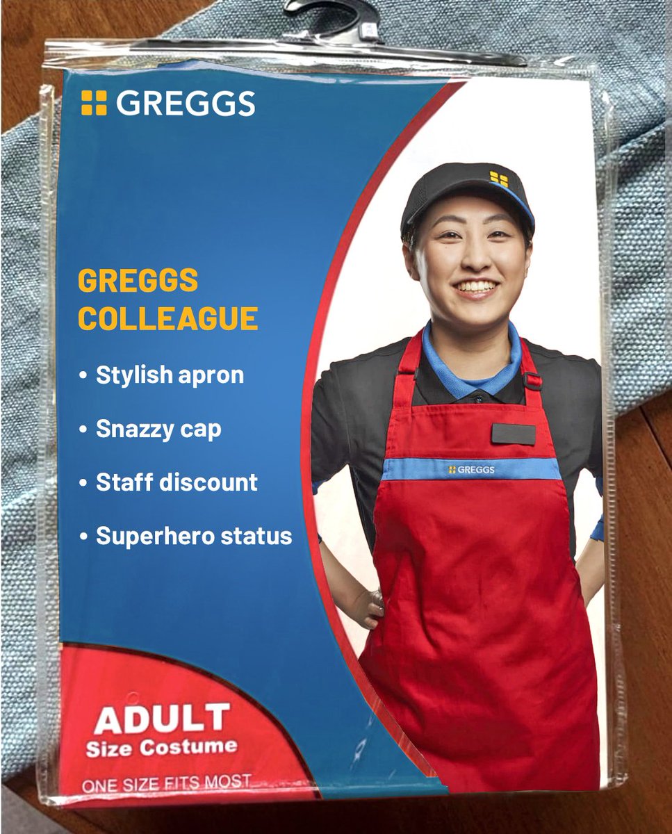 GreggsOfficial's tweet photo. Dress as a legend this Halloween... https://t.co/K6OUhcs0Cc