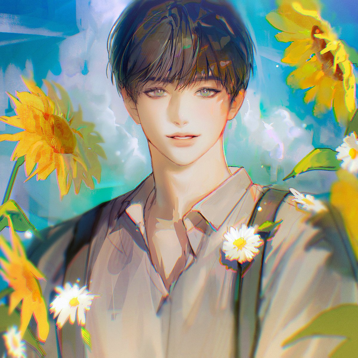 #콕카스_탄생화_합작

🌻8월의 탄생화, 해바라기의 꽃말은 [일편단심]