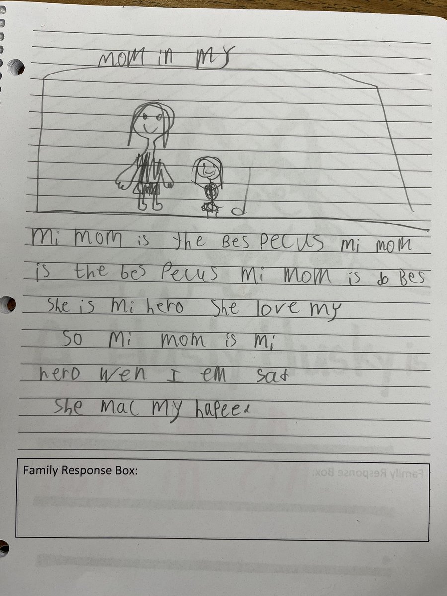 Rmorrison_hasty's tweet photo. Need a smile this morning? Just read these family journal entries! Students wrote about who their hero is. #familyjournal #whoisyourhero #everydayheroes #growinggreatness https://t.co/MP5MFAjcls