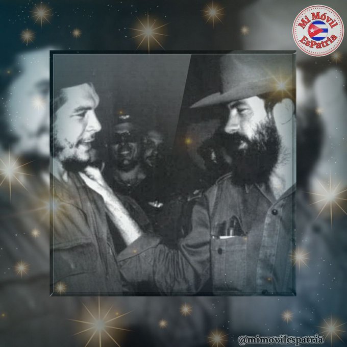 Para el pueblo de Cuba octubre se convierte en un mes de homenaje a Ernesto Guevara de la Serna y Camilo Cienfuegos, cuya entrañable amistad permanece viva en la memoria del pueblo. #CubaViveEnSuHustoria #LatirXUnEneroDeVictorias
