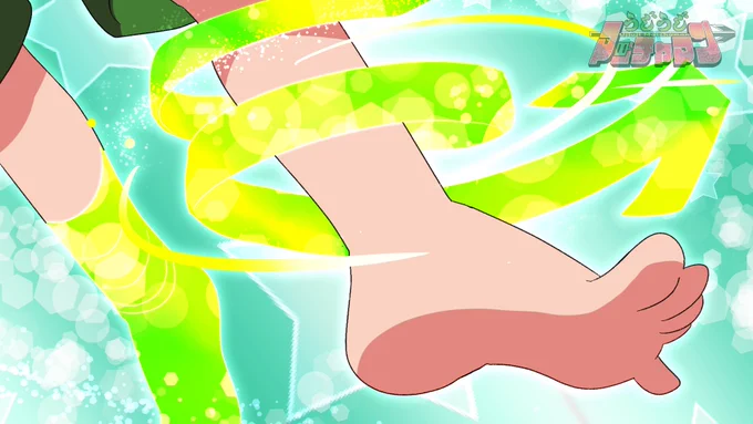 マッチャマン変身シーン6〜8/12  マッチャマンのマークが グリグリグリーーっとなって 足の装備だー!!!  変身バンクで脱げた草履を アナログで履くヒーロー #うじうじマッチャマン わっとっと!  #一次創作 #オリジナルキャラ