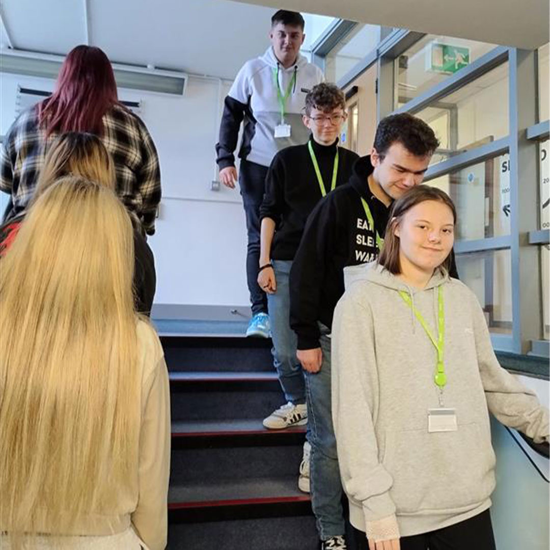 BSDCofficial's tweet photo. Health &amp; Social Care learners are working together to fundraise for SARAC. They are collectively climbing enough stairs in the college to summit Mount Everest! If you are able and would like to support, please follow the link to their GoFundMe page: https://t.co/UF8DVHa051 https://t.co/mvXetHnIy9