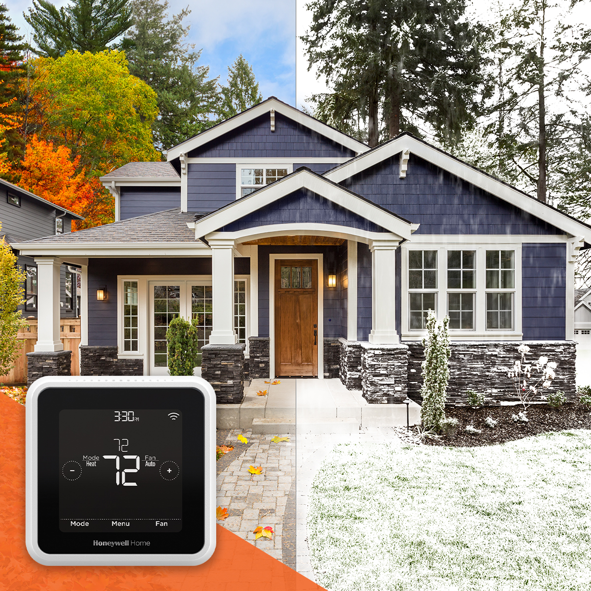 As the seasons change, prepare your home for cooler temperatures and varying schedules with a Honeywell Home Smart Thermostat. Be ready with Auto Home/Away modes, energy saving options and flexible control from anywhere. Shop Now: hwllhome.co/heating