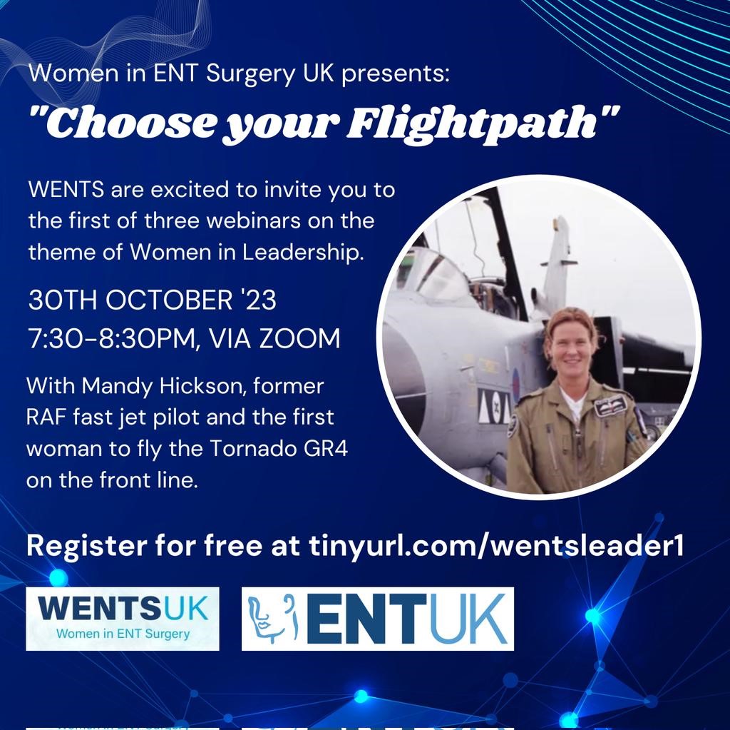ENT UK (@ent_uk) on Twitter photo Don't forget to book your place on the first of <a href="/UKWENTs/">WENTS UK - Women in ENT Surgery UK</a> "Women in leadership" webinars, NEXT WEEK 30 October 7:30-8:30pm
ow.ly/kZC650Q0Wui Don't forget to book your place on the first of <a href="/UKWENTs/">WENTS UK - Women in ENT Surgery UK</a> "Women in leadership" webinars, NEXT WEEK 30 October 7:30-8:30pm
ow.ly/kZC650Q0Wui