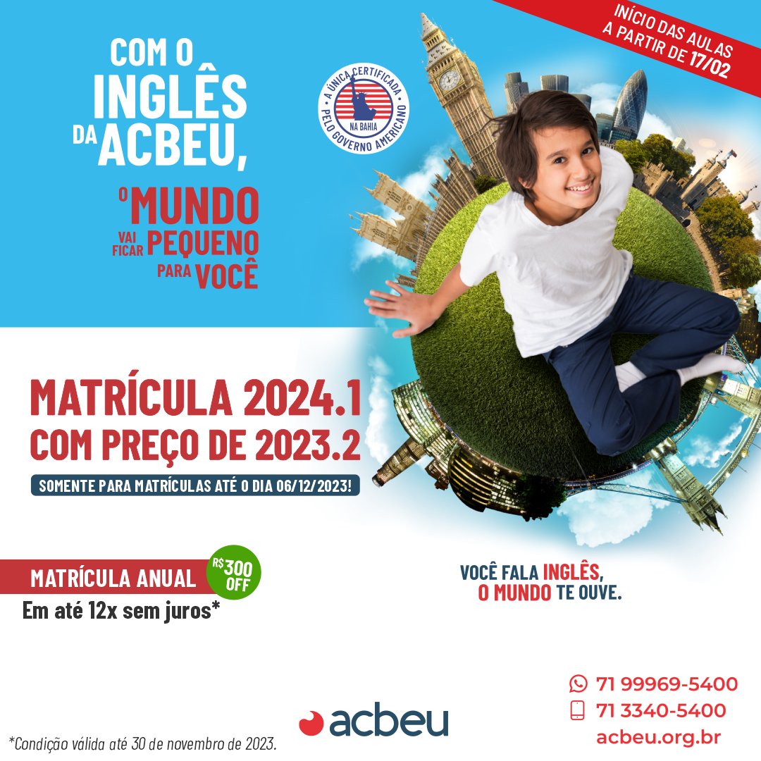 Matrículas abertas para turmas de inglês no Sesc