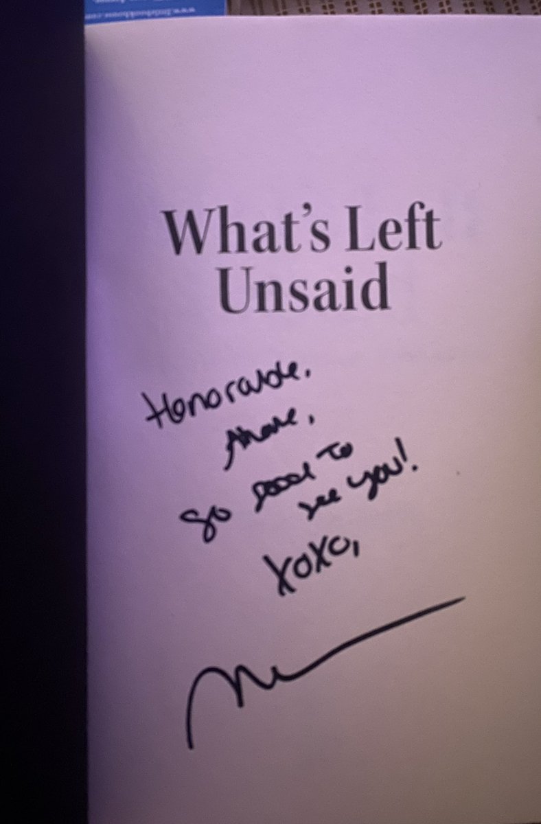 OwusuAlbany's tweet photo. Received my autographed copy of the hottest book out right now! Congratulations @melissadderosa on the release of #WhatsLeftUnsaid. https://t.co/iXInmc4Kc6