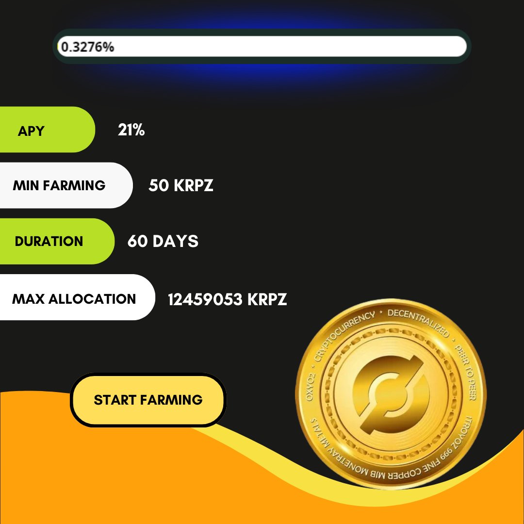 OxyO22's tweet photo. 🌱 Don't miss out! Start Farming with https://t.co/MlMTYGjik1 today and watch your assets multiply effortlessly.
.
#OxyO2Farming #passiveincome #oxyo2farming #earnwithease #OxyO2 #oxyo2staking #oxyo2playtoearn #Kryptonza #cryptorewards #Crypto #referandearn #referral https://t.co/7171d9oVCE