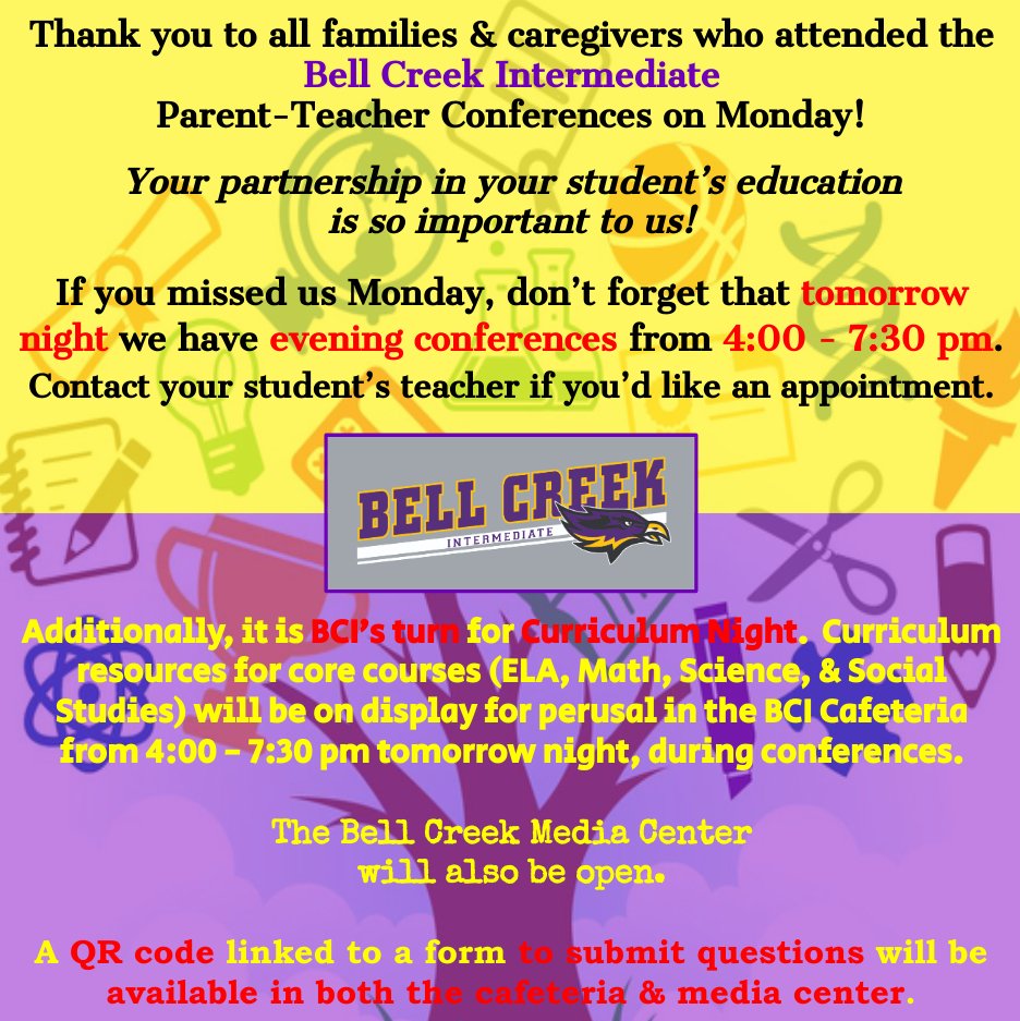 Bell Creek Intermediate School tweet media
