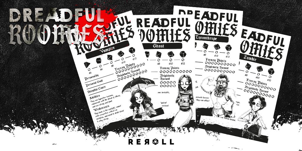 chokhdz's tweet photo. @ZealZaddy For this #rpgtober in @ReRoll_Mty we bring you 𝕯𝖗𝖊𝖆𝖉𝖋𝖚𝖑 𝕽𝖔𝖔𝖒𝖎𝖊𝖘🎃 an #indierpg focused on the irony of the supernatural against the mundane; Give it a try and enjoy it, it was made with dark love Tim Burton style.
https://t.co/eX5ISbCQS8 https://t.co/cngT9f3HYX