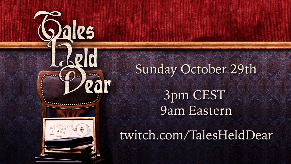 TalesHeldDear's tweet photo. Join us on Sunday as we kick off Chapter 2 of our #numenera adventure!

Featuring our core cast: @MariNieuwerf, @carlclancy, @watermosaic, @ratansebastian and Tetiana Mulenko.

Stream it here: https://t.co/WjP3DjEYFc

#ttrpg #cyphersystem https://t.co/tQ00XQxjf6