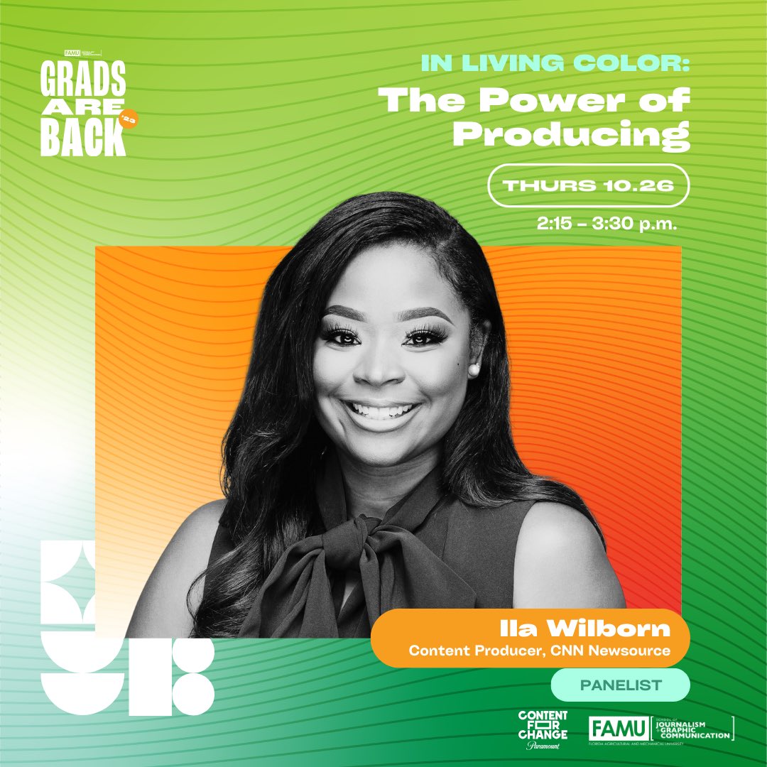 ila_wilborn's tweet photo. I’m so happy to be back on The Hill for Homecoming to drop some gems on behalf of CNN with some of the best in the business! 🐍🧡 |  #FAMU #GradsAreBack23 #WBDLife https://t.co/tDcqQb6xVj