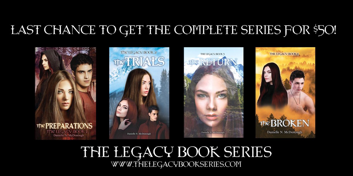 DanielleNAuthor's tweet photo. #Unfortunately, due to rising paper costs, starting in #November, I will no longer be able to offer my $5 off #Discount for every two #Books purchased.
Place your order before time runs out!
https://t.co/GNStte2eSa
#TheLegacy #BookSeries #OrderNow #LastChanceOffer #Deal https://t.co/4L37YeVESd